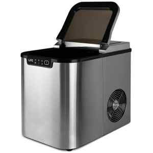 Παγομηχανή Life 12kg 221-0257 με ισχύ 150 Watt. Η παραγωγή της σε πάγο μπορεί να φτάσει έως και 12 κιλά την ημέρα, κάνοντας την ιδανική για μικρά καταστήματα αλλά και το σπίτι. Είναι εύκολη στη εγκατάστασή της, καθώς διαθέτει δοχείο νερού και δε χρειάζεται σύνδεση στο δίκτυο παροχής.