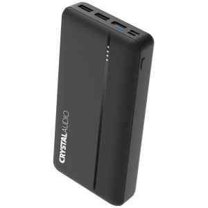 Το PowerBank Crystal Audio PBK-6K 30000mAh που μπορεί να προσφέρει 5-6 φορτίσεις σε ένα συνηθισμένο κινητό τηλέφωνο. Διαθέτει μία θύρα USB-A, μία θύρα USB-C, και μπορεί να φορτίσει μία συσκευή με έως και 1.5Α. Η τεχνολογία γρήγορης φόρτισης Power Delivery του επιτρέπει να φορτίσει τις συσκευές σας (εφόσον υποστηρίζουν και αυτές την αντίστοιχη τεχνολογία) σε μικρότερο χρόνο.