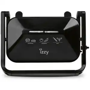 Τοστιέρα Izzy IZ-2013 μαύρη με μεγάλες πλάκες 26,5×16,5εκ. και ισχύ 1300W για γρήγορο ψήσιμο. Διαθέτει αντικολλητικές πλάκες γκριλ για εύκολο καθαρισμό, με βαθιά αυλάκια για ομοιόμορφο ψήσιμο. Είναι κατάλληλο για σάντουιτς κάθε μεγέθους χάρη στο ρυθμιζόμενο ύψος του. Η IZZY IΖ-2013 Είναι ιδανική για ψητά και λαχανικά. Διαθέτει λυχνία λειτουργίας & επίτευξης θερμοκρασίας, αντιθερμική λαβή και δυνατότητα αποθήκευσης καλωδίου.