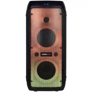 Σύστημα Karaoke Crystal Audio PRT-16 TWS Bluetooth Black, για ξέφρενα parties & ασταμάτητο κέφι με LED φωτισμός party flame light και δυνατότητα ασύρματης ταυτόχρονης σύνδεσης 2 ηχείωνStereo -ΤWS.