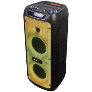Σύστημα Karaoke Crystal Audio PRT-16 TWS Bluetooth Black, για ξέφρενα parties & ασταμάτητο κέφι με LED φωτισμός party flame light και δυνατότητα ασύρματης ταυτόχρονης σύνδεσης 2 ηχείωνStereo -ΤWS.