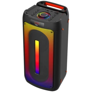 Το σύστημα Karaoke Osio OBT-8020 που θα σας εξασφαλίσει την απόλυτη μουσική εμπειρία! Χάρη στην μεγάλη μπαταρία του 4.500mAh και το βολικό χερούλι μπορείτε να το μεταφέρετε εύκολα και να παίζετε την αγαπημένη σας μουσική για περισσότερες από 5 ώρες. Πρόκειται για ένα ισχυρό ηχείο με ισχύ 60W και USB για αναπαραγωγή μουσικής. Μπορεί να συνδεθεί με συσκευή αναπαραγωγής μουσικής, όπως τηλεόραση υπολογιστής ή κινητό μέσα από την είσοδο Aux-In. Επιπλέον, είναι το ιδανικό ηχείο για να οργανώσετε ενα karaoke party. Διαθέτει πολύχρωμα φώτα LED που θα δώσουν τον ρυθμό και ένα ενσύρματο μικρόφωνο για ευκρινή και πιστή καταγραφή της φωνής. Είναι αρκετά δυνατό για εσωτερικούς και εξωτερικούς χώρους και παράγει καθαρό ήχο σε όλες τις εντάσεις. Διαθέτει λειτουργία TWS, ώστε να μπορείτε να συνδέσετε επιπλέον ηχεία για ακόμα μεγαλύτερη ένταση ήχου και ραδιόφωνο FM.