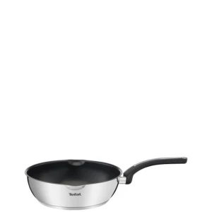 Τηγάνι Tefal Emotion G6 E30077 26cm (Βαθύ) από ανώτερης ποιότητας ανοξείδωτο ατσάλι 18/10, με εγγύηση 10 έτη. Διαθέτει ενισχυμένη βάση που διαχέει τη θερμότητα εξασφαλίζοντας τέλειo μαγείρεμα και αντικολλητική επίστρωση τιτανίου.