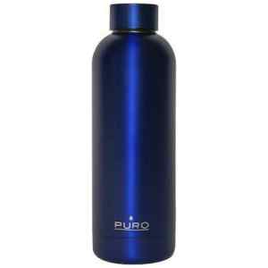 Μπουκάλι θερμός Puro Hot Cold Matt μπλε με οικολογικό θερμό νερού χωρητικότητας 500 ml από την Puro της σειράς Hot & Cold.