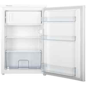 Μονόπορτο ψυγείο Hisense RR154D4AW2 με χωρητικότητα 120 λίτρα, που μπορεί να καλύψει τις ανάγκες ενός ή δύο ατόμων.