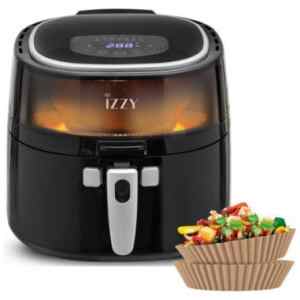 Η φριτέζα αέρος Izzy IZ-8215 με ισχύ 1800W και κάδο με χωρητικότητα 9 λίτρα, είναι μια ιδανική λύση για να μαγειρεύετε πιο υγιεινά και οικονομικά σε σχέση με τις κλασικές φριτέζες, καθώς χρειάζεται ελάχιστο λάδι (1-2 κουταλιές).