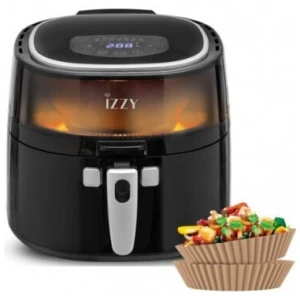 Η φριτέζα αέρος Izzy IZ-8215 με ισχύ 1800W και κάδο με χωρητικότητα 9 λίτρα, είναι μια ιδανική λύση για να μαγειρεύετε πιο υγιεινά και οικονομικά σε σχέση με τις κλασικές φριτέζες, καθώς χρειάζεται ελάχιστο λάδι (1-2 κουταλιές).