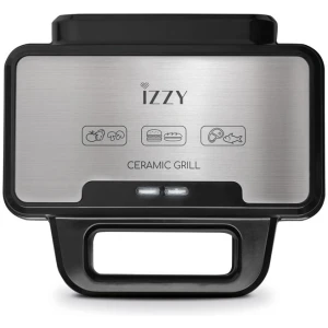 Η τοστιέρα Izzy IZ-2018 Inox, με ισχύ 1000 Watt, μπορεί να ψήσει ταυτόχρονα έως και 2 τόστ. Οι πλάκες της είναι με ραβδώσεις, οι οποίες δε συγκρατούν πολλά υγρά όπως λάδια και λίπη, και έτσι το ψήσιμο γίνεται πιο υγιεινό.