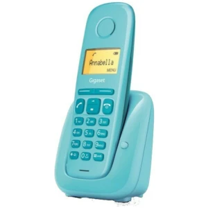 Το ασύρματο τηλέφωνο Gigaset Device A180 Aqua Blue έχει τη δυνατότητα αποθήκευσης 50 τηλεφωνικών επαφών. Έχει λειτουργία αναγνώρισης κλήσης για να βλέπετε ποιός σας καλεί. Επιπλέον, όταν δεν χρησιμοποιείτε το τηλέφωνο, μπορείτε να ενεργοποιήσετε την λειτουργία eco για εξοικονόμηση ενέργειας και μείωση της εκπεμπόμενης ακτινοβολίας.