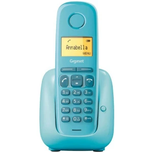 Το ασύρματο τηλέφωνο Gigaset Device A180 Aqua Blue έχει τη δυνατότητα αποθήκευσης 50 τηλεφωνικών επαφών. Έχει λειτουργία αναγνώρισης κλήσης για να βλέπετε ποιός σας καλεί. Επιπλέον, όταν δεν χρησιμοποιείτε το τηλέφωνο, μπορείτε να ενεργοποιήσετε την λειτουργία eco για εξοικονόμηση ενέργειας και μείωση της εκπεμπόμενης ακτινοβολίας.