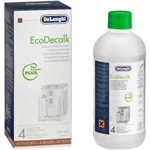 Υγρό καθαριστικό καφετιέρας Delonghi Ecodecalk 5513296041 κατάλληλο για όλες τις μηχανές καφέ και 3 φορές πιο αποτελεσματικό και πιο γρήγορο σε σύγκριση με τα παραδοσιακά υγρά αφαλάτωσης.
