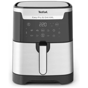 Η φριτέζα αέρος Tefal EY801D15 με ισχύ 1400W και κάδο με χωρητικότητα 6.5 λίτρα, είναι μια ιδανική λύση για να μαγειρεύετε πιο υγιεινά και οικονομικά σε σχέση με τις κλασικές φριτέζες, καθώς χρειάζεται ελάχιστο λάδι (1-2 κουταλιές).