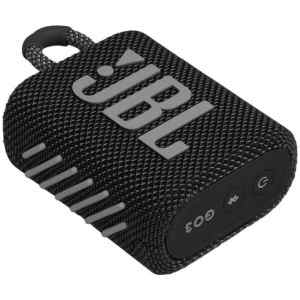 Το αδιάβροχο ηχείο JBL Go 3 μαύρο προσφέρει πέντε ώρες αναπαραγωγής μουσικής με μία μόνο φόρτιση εκπέμποντας εξαιρετικά πλούσιο και λεπτομερή ήχο με βαθύ μπάσο. Σύνδεσέ το μέσω Bluetooth με το smartphone, το tablet ή άλλη συμβατή συσκευή και άκου μουσική με κορυφαία ποιότητα ήχου αμέσως μόλις το σκεφτείς.