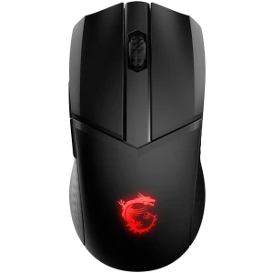 To Gaming ποντίκι MSI Clutch GM41 Lightweight είναι ένα ασύρματο ποντίκι σχεδιασμένο και για τα δύο χέρια, με οπτικό αισθητήρα και ανάλυση 6400 DPI. Διαθέτει 6 κουμπιά και φωτισμό RGB που μπορεί να πάρει διάφορες αποχρώσεις. Η μπαταρία του έχει αυτονομία 80 ώρες.