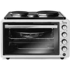 Ηλεκτρικό φουρνάκι Izzy IZ-8004 με χωρητικότητα 42L και ευρεία θερμοκρασία από 40 ° C έως 230 ° C, αυτός ο συμπαγής φούρνος σάς επιτρέπει από το να ψήνετε φέτες ψωμιού μέχρι και να ψήσετε πίτσες, να μαγειρέψετε κρέας, λαχανικά ή οτιδήποτε άλλο επιθυμείτε.