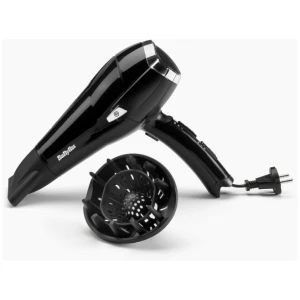 Σεσουάρ μαλλιών Babyliss D374DE με ισχύς 2000 watt, 3 επίπεδα θερμοκρασίας/ 2 ταχύτητες, ιονική τεχνολογία, επιλογή κρύου αέρα, συγκεντρωτής αέρα, φυσούνα για σγουρά μαλλιά, 1,65m επαγγελματικό καλώδιο, αυτόματο τύλιγμα καλωδίου και 3 χρόνια εγγύηση.