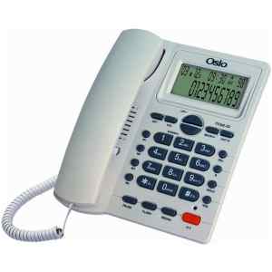 Ενσύρματο τηλέφωνο Osio OSW-4710 λευκό, με καταγραφή 50 αριθμών στη λίστα εισερχόμενων κλήσεων, 15 αριθμών στη λίστα εξερχόμενων κλήσεων, ένδειξη ημερομηνίας και ώρας στην οθόνη και ρύθμιση φωτεινότητας της οθόνης LCD σε 5 βήματα, 4 πλήκτρα μνήμης και δυνατότητα στερέωσης του τηλεφώνου και στον τοίχο.