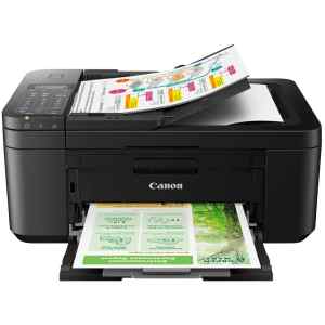 Πολυμηχάνημα Inkjet Canon Pixma TR4650 με μικρό, ευέλικτο, εύκολο στη διαμόρφωση και χρήση πολυμηχάνημα 4 σε 1, με αυτόματο τροφοδότη εγγράφων (ADF) και εύκολη σύνδεση σε Wi-Fi και cloud, καθιστώντας το ιδανικό για όσους εργάζονται από το σπίτι.