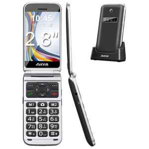 Κινητό Tokvia T288 μαύρο με βασικά χαρακτηριστικά: Οθόνη 2.8"" QVGA TFT Φυσικό Πληκτρολόγιο Μπαταρία 800mAh Κάμερα 0,3MP Υποδοχή κάρτας SD έως 32GB Φακός Ραδιόφωνο FM Bluetooth.