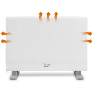 Θερμοπομπός δαπέδου Izzy IZ-9038 με μεγάλη εμβέλεια και άμεση απόδοση θερμότητας στο χώρο, 3 βαθμίδες θέρμανσης (750W – 1250W – 2000W), ταχεία θέρμανση, ρυθμιζόμενος θερμοστάτης για διατήρηση της επιθυμητής θερμοκρασίας, προστασία κατά της υπερθέρμανσής και σύστημα ασφαλείας σε περίπτωση πτώσης.