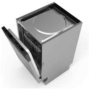 Πλυντήριο πιάτων Midea MID60S130 με χωρητικότητα 14 σερβίτσια, με 3o ράφι για μαχαιροπίρουνα αλλά και καλάθι, 4 προγράμματα (συμπ. Προγραμμα Intensive/Eco/Rapid 30’/90′), δυνατότητα πλύσης με μισό φορτίο και τέλειο στέγνωμα με αυτόματο άνοιγμα της πόρτας με το τέλος της πλύσης.