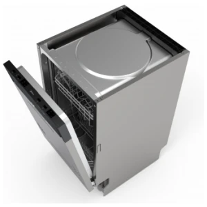 Πλυντήριο πιάτων Midea MID60S130 με χωρητικότητα 14 σερβίτσια, με 3o ράφι για μαχαιροπίρουνα αλλά και καλάθι, 4 προγράμματα (συμπ. Προγραμμα Intensive/Eco/Rapid 30’/90′), δυνατότητα πλύσης με μισό φορτίο και τέλειο στέγνωμα με αυτόματο άνοιγμα της πόρτας με το τέλος της πλύσης.