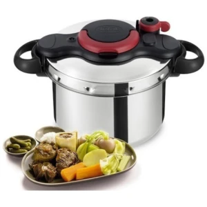 Χύτρα ταχύτητας Tefal Clipso Minut'Easy P46207 6lt από ανοξείδωτο ατσάλι που μαγειρεύει έως 2 φορές πιο γρήγορα. Με αρκετά μεγάλη χωρητικότητα και ελαφρύ πρακτικό σχεδιασμό, είναι η τέλεια λύση για πεντανόστιμα γεύματα, εύκολα, γρήγορα και με ασφάλεια.