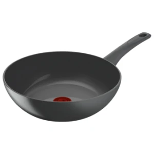 Με το τηγάνι Tefal Renewal C42619 28cm απολαύστε τα γεύματά σας χωρίς να επιβαρύνετε το περιβάλλον! Με την σειρά μαγειρικών σκευών Renewal, η Tefal φέρνει την καινοτομία στα μαγειρικά σκεύη με κεραμική επίστρωση για έναν εντελώς νέο τρόπο μαγειρέματος. Oικολογικά σχεδιασμένη με υλικά που δεν επιβαρύνουν το περιβάλλον και κατασκευασμένη στη Γαλλία, η σειρά Renewal δεν κάνει συμβιβασμούς όσον αφορά την αντικολλητική απόδοση, την ευκολία χρήσης και έναν γενικά καλύτερο τρόπο ζωής, απόλυτα σύμφωνο με εσάς. Κατασκευασμένη από αλουμίνιο με 100% ανακυκλωμένα υλικά* αφήνει μειωμένο περιβαλλοντικό αποτύπωμα, ενώ η ασφαλής, μακράς διάρκειας, αντικολλητική κεραμική επίστρωση νέας γενιάς υπόσχεται αβίαστη ολίσθηση που δεν απαιτεί λίπος ή λάδι, ιδανική για φρέσκα, υγιεινά γεύματα κάθε μέρα. Εξοπλισμένη με την αποκλειστική ένδειξη θερμότητας Thermo-Signal™ της Tefal για να εξασφαλίσει τέλειο ψήσιμο, η κατσαρόλα Renewal είναι συμβατή με όλες τις εστίες μαγειρέματος, συμπεριλαμβανομένης της επαγωγικής εστίας.