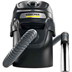 Σκούπα στάχτης Karcher Ash Vacuum AD 2 με ενσωματωμένο καθαρισμό φίλτρου, ισχύ αναρρόφησης μεγάλης διάρκειας και μεταλλικό δοχείο 14 λίτρων: Η ισχυρή ηλεκτρική σκούπα αναρρόφησης στάχτης και ξηρής αναρρόφησης για την ασφαλή απομάκρυνση της στάχτης χωρίς να έρχεστε σε επαφή με τους ρύπους.