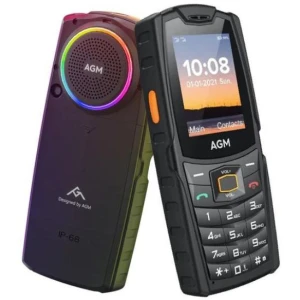 Κινητό AGM M6 Black με τριπλή προστασία από το νερό, τη σκόνη και κάθε πιθανή πτώση. Αυτή η συσκευή θα σας κρατήσει συντροφιά για πολλά χρόνια, καθώς διαθέτει πιστοποίηση IP68 και με το στιβαρό του σχεδιασμό δεν πρόκειται να σπάσει ή να χαλάσει.