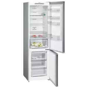 Ψυγειοκαταψύκτης Siemens KG39NVIEC Inox πλέον δεν είναι απαραίτητη η απόψυξη του καταψύκτη, για τη σωστή συντήρηση των κατεψυγμένων τροφίμων και την καλύτερη ενεργειακή απόδοση της συσκευής. Η τεχνολογία noFrost απομακρύνει την υγρασία, και ο αέρας στο εσωτερικό του ψυγείου παραμένει ξηρός. Έτσι, αποτρέπει τον σχηματισμό πάγου στο εσωτερικό ή στα τρόφιμα, με αποτέλεσμα να είναι περιττή η απόψυξη. Επιπλέον, εξοικονομείτε στην κατανάλωση ρεύματος, καθώς οι καταψύκτες που αποτρέπουν τον σχηματισμό πάγου έχουν καλύτερη ενεργειακή απόδοση.