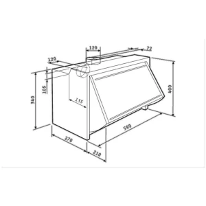 Ο πτυσσόμενος απορροφητήρας Pyramis Essential Turbo 065023801 έχει πρόσοψη που τραβιέται προς τα έξω και μπορεί να δεχτεί ένα φύλλο ξύλου όμοιο με το ξύλο της κουζίνας. Η μέγιστη απορροφητική ισχύς είναι 500 m³/h, η οποία μπορεί να καλύψει ικανοποιητικά χώρους έως και 17 τετραγωνικά μέτρα (με ύψος 2,85 μέτρα).