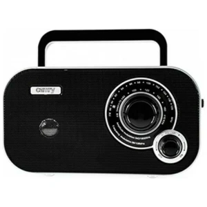 Φορητό ραδιόφωνο Roadstar TRA-2235 Retro Black που σαρώνει τα ραδιοκύματα με την τηλεσκοπική του κεραία του να βρει ψυχαγωγικό περιεχόμενο από το φάσμα FM , και διαθέτει ένα μεγάλο κουμπί ρύθμισης που θυμίζει κλασικό ραδιόφωνο. Με την αναδιπλούμενη λαβή και τη δυνατότητα λειτουργίας με μπαταρίες μπορείτε να απολαύσετε τη μουσική σας σε μέρη όπως τον κήπο , το πάρκο ή την παραλία , μακριά από οποιαδήποτε πηγή τροφοδοσίας .