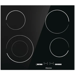 Κεραμική εστία αυτόνομη Hisense E6432C, με 4 ζώνες μαγειρέματος. Είναι κεραμική με γυάλινη λεία επιφάνεια, η οποία όταν θερμαίνεται αλλάζει σε κόκκινο χρώμα. Θερμαίνεται πολύ γρήγορα και ομοιόμορφα χάρη στις θερμαντικές αντιστάσεις που βρίσκονται κάτω από την επιφάνειά της. Επίσης ο καθαρισμός της είναι πιο εύκολος, σε σχέση με τις κλασικές εμαγιέ εστίες.