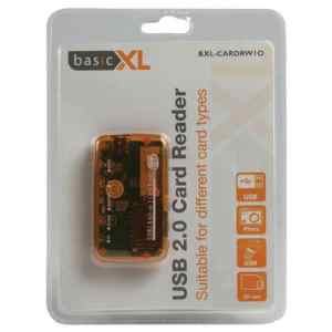 Card Reader BasicXL BXL-CARDRW μικρού μεγέθους USB 2.0 card reader κατάλληλο για κάρτες XD, SD, MMC, MS/MSPRO και TF. Εύκολη σύνδεση μέσω θύρας USB 2.0.