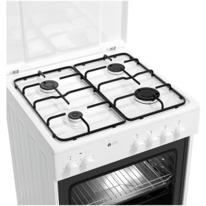 Η κουζίνα Thermogatz TGS 3610 WH διαθέτει εστίες υγραερίου που αποτελούνται από τα μάτια κι από ένα μεταλλικό πλαίσιο για να στηρίζει το σκεύος. Η φλόγα είναι ορατή και μπορείτε να ρυθμίσετε το μέγεθός της ανά πάσα στιγμή, έτσι αυτό βοηθά στην ασφάλεια του μαγειρέματος και η παροχή αερίου κλείνει κάθε φορά που η φλόγα σβήνει. Είναι ιδανική επιλογή για μαγείρεμα στο τηγάνι και ιδιαίτερα για συνταγές που μαγειρεύονται σε τηγάνι wok.