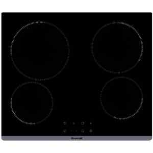 Εντοιχιζόμενη κεραμική εστία αυτόνομη Brandt BPV2421B, με 4 ζώνες μαγειρέματος.