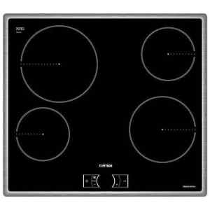 Κεραμική εστία αυτόνομη Pitsos CRE645Q02 ένα πλαίσιο από ανοξείδωτο χάλυβα γύρω από την εστία, ιδανικό για την εγκατάσταση σε υπάρχουσες εγκοπές πάγκου.