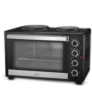 Ηλεκτρικό φουρνάκι Life Kouzinaki 302 με χωρητικότητα 30L και ευρεία θερμοκρασία από 100 ° C έως 230 ° C, αυτός ο συμπαγής φούρνος σας επιτρέπει από το να ψήνετε φέτες ψωμιού μέχρι και να ψήσετε πίτσες, να μαγειρέψετε κρέας, λαχανικά ή οτιδήποτε άλλο επιθυμείτε.