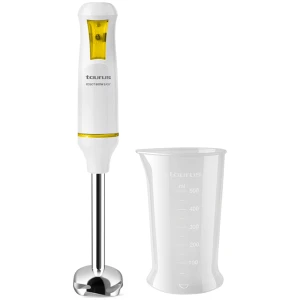 Ραβδομπλέντερ Taurus Robot 600 Easy Inox, με ισχύ 600 Watt. Με το ραβδομπλέντερ θα μπορέσετε να πολτοποιήσετε τρόφιμα για παιδικές τροφές, να ομογενοποιήσετε σάλτσες, να φτιάξετε σπιτική μαγιονέζα, να δημιουργήσετε smoothies από οποιοδήποτε φρούτο επιθυμείτε ή ακόμα και να ετοιμάσετε σούπες.