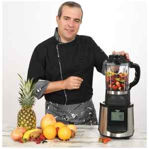 Επαγγελματικό μπλέντερ Zephyr Z-1162-SM Inox για μαγείρεμα με θερμαντήρα 12 σε 1, μέγιστη ισχύς 1500 Watt, γυαλί, γυάλινο βραστήρας 1,75 l, λειτουργία θέρμανσης, οθόνη αφής LCD για γρήγορη, εύκολη και υγιεινή προετοιμασία νόστιμων φαγητών! Καινοτόμος συσκευή με 12 διαφορετικές λειτουργίες! 