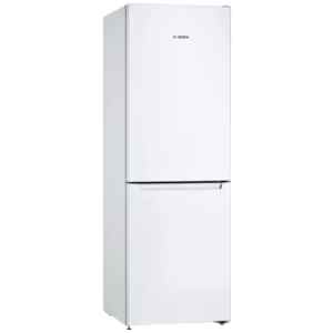 Ψυγειοκαταψύκτης Bosch KGN33NWEA λευκός με χωρητικότητα 282 λίτρα, που μπορεί να καλύψει άνετα τις ανάγκες ενός ζευγαριού ή και μιας οικογένειας 3 ατόμων.
