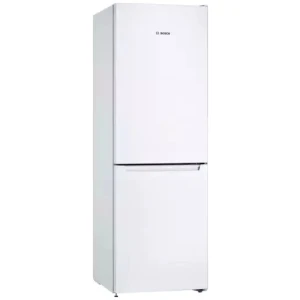 Ψυγειοκαταψύκτης Bosch KGN33NWEA λευκός με χωρητικότητα 282 λίτρα, που μπορεί να καλύψει άνετα τις ανάγκες ενός ζευγαριού ή και μιας οικογένειας 3 ατόμων.