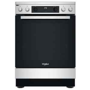 Η κουζίνα Whirlpool WS68V8CCXT Inox διαθέτει κεραμικές εστίες που έχουν λεία και γυάλινη επιφάνεια η οποία όταν θερμαίνεται αλλάζει σε κόκκινο χρώμα. Το πλεονέκτημα των κεραμικών εστιών είναι ότι θερμαίνονται πολύ γρήγορα και καθαρίζονται πιο εύκολα από τις εμαγιέ (κλασικές), αλλά ο καθαρισμός τους θέλει προσοχή καθώς χαράζονται σχετικά εύκολα και χρειάζεται ειδικό απορρυπαντικό.