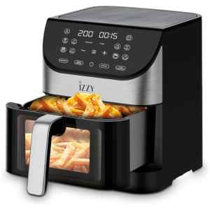 Φριτέζα αέρος Izzy IZ-8217 (Air Fryer) ισχύος 1700W με 10 προεπιλεγμένα προγράμματα και με εύκολα αποσπώμενο κάδο χωρητικότητας 6lt, σας προσφέρει γρήγορο και υγιεινό ψήσιμο χωρίς λάδι και οσμές.