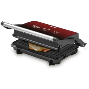 ​Η τοστιέρα γκριλιέρα Izzy IZ-2022 κόκκινη είναι η ιδανική επιλογή για τοστ, σάντουιτς και ψητά για εσένα και τους αγαπημένους σου. Διαθέτει αντικολλητικές πλάκες grill που ψήνουν γρήγορα και υγιεινά το φαγητό σου ενώ καθαρίζουν πανεύκολα. Με πολύ υψηλή ισχύ 1000 W απολαμβάνεις γρήγορο ψήσιμο σε πολύ λίγο χρόνο.