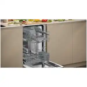 Πλυντήριο πιάτων Neff S855EKX06E με χωρητικότητα για 10 σερβίτσια, που μπορεί να εξυπηρετήσει τις ανάγκες μιας τριμελούς οικογένειας.