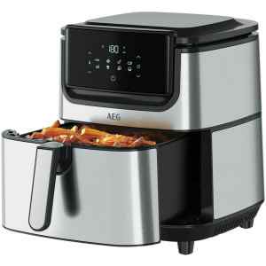 Φριτέζα αέρος AEG AF6-1-6ST είναι ευέλικτο Gourmet 6 Air Fryer επιτρέπει τηγάνισμα, ψήσιμο στο γκριλ, μαγείρεμα, ακόμα και φούρνισμα – με λίγο έως και καθόλου λάδι.