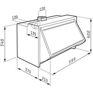 Ο πτυσσόμενος απορροφητήρας Pyramis Essential 065031402 έχει πρόσοψη που τραβιέται προς τα έξω και μπορεί να δεχτεί ένα φύλλο ξύλου όμοιο με το ξύλο της κουζίνας.
