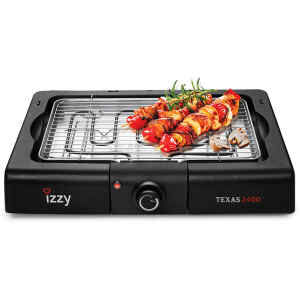 Η ηλεκτρική ψησταριά Izzy Texas 2400 IZ-8102 με ισχύς των 2400W υπόσχεται να απολαμβάνεις τα γεύματα πιο γρήγορα και εύκολα από ποτέ. Παράλληλα, ο θερμοστάτης είναι πλήρως ρυθμιζόμενος για να πετυχαίνεις ακόμα καλύτερα αποτελέσματα στο ψήσιμο.
